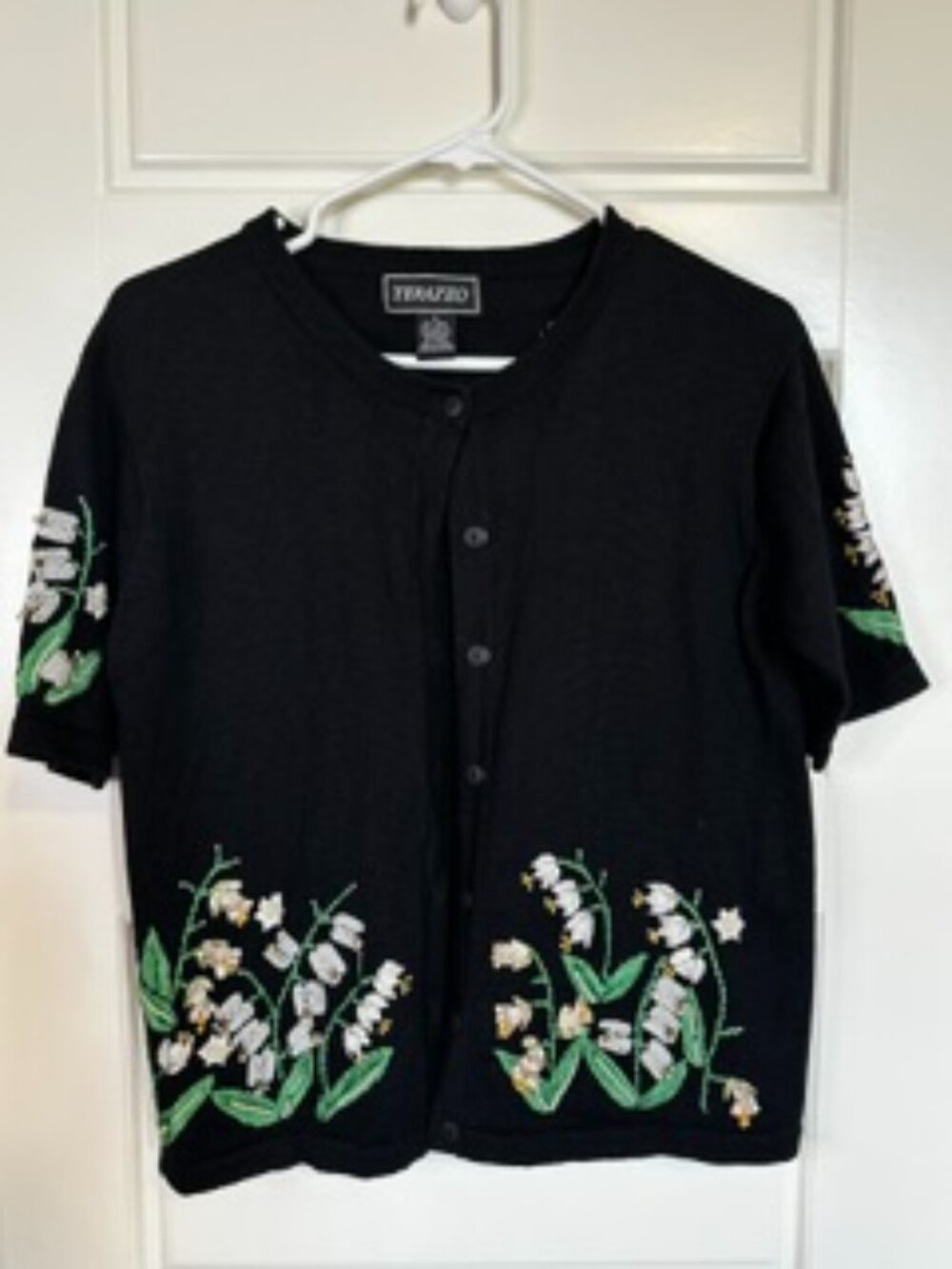 Vintage Cardigan w/ Embroidery and beads